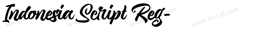 Indonesia Script Reg字体转换